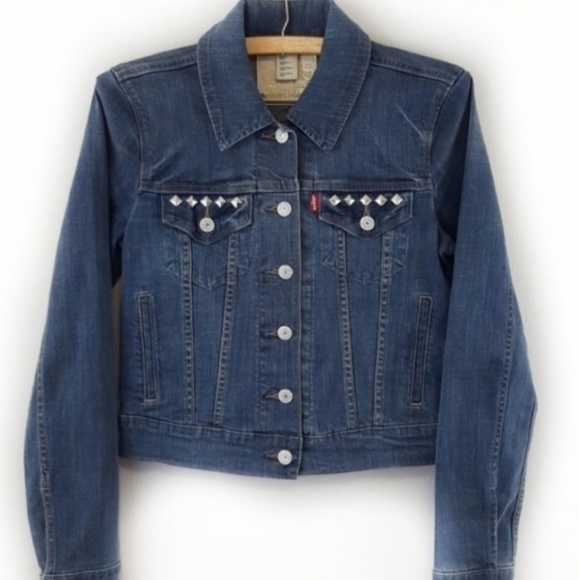 Levi Strauss Trucker Denim Jean Jacket Stud XS - Picture 7 of 7